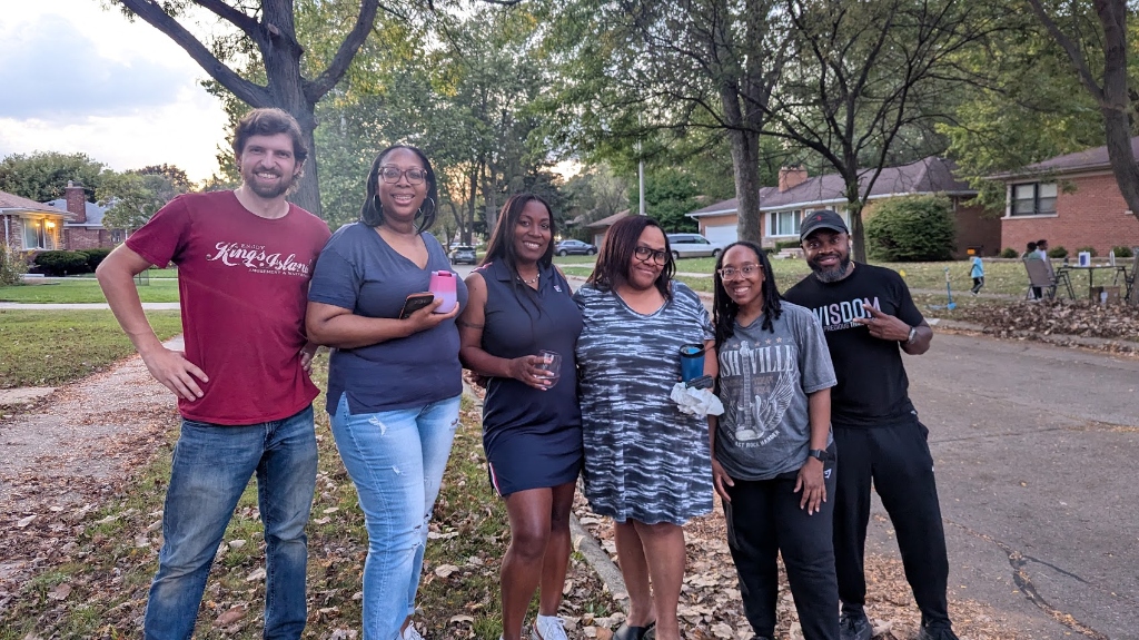 Andrew Cyburt with the community